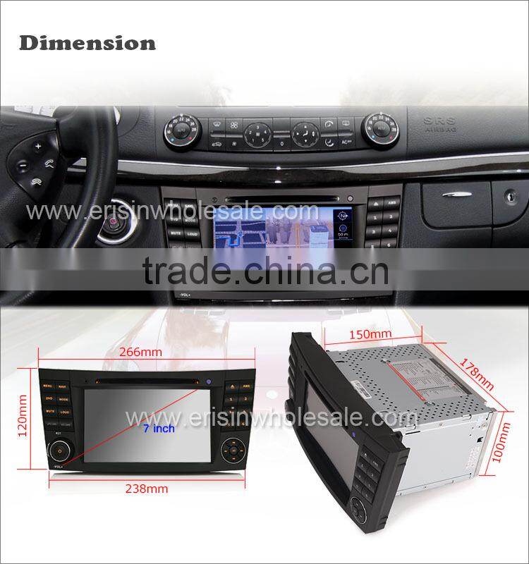 Erisin ES2501B 7" Mercedes E-Class Double Din Car Multimedia Navigation System