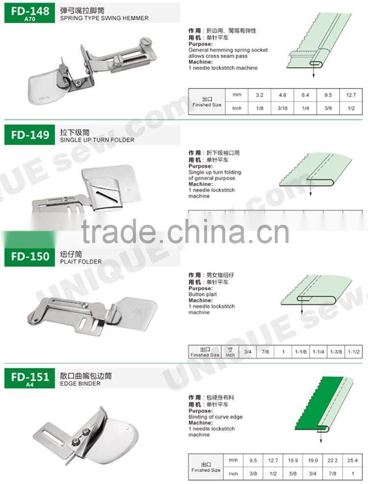 Folder/Binder for sewing machine 1