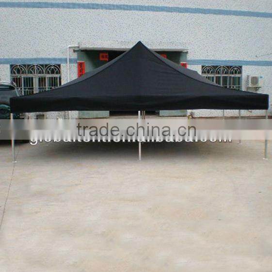 Aluminum Pop Up Trade Show Tent 6x6m ( 20ft X 20ft) with Black Canopy & Valance(Unprinted)