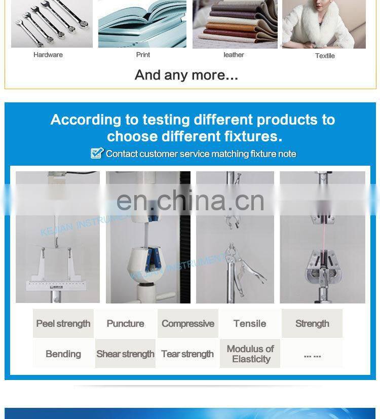 KJ-1066A electronic tensile testing machine for plastic material ASTM D638