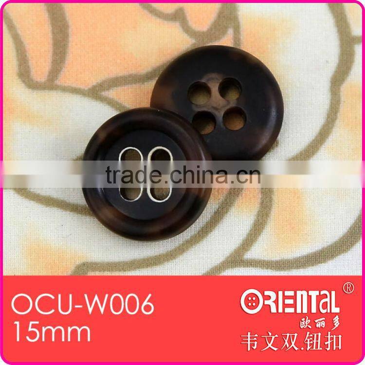 4holes Dark Brown Real Urea Suit Buttons