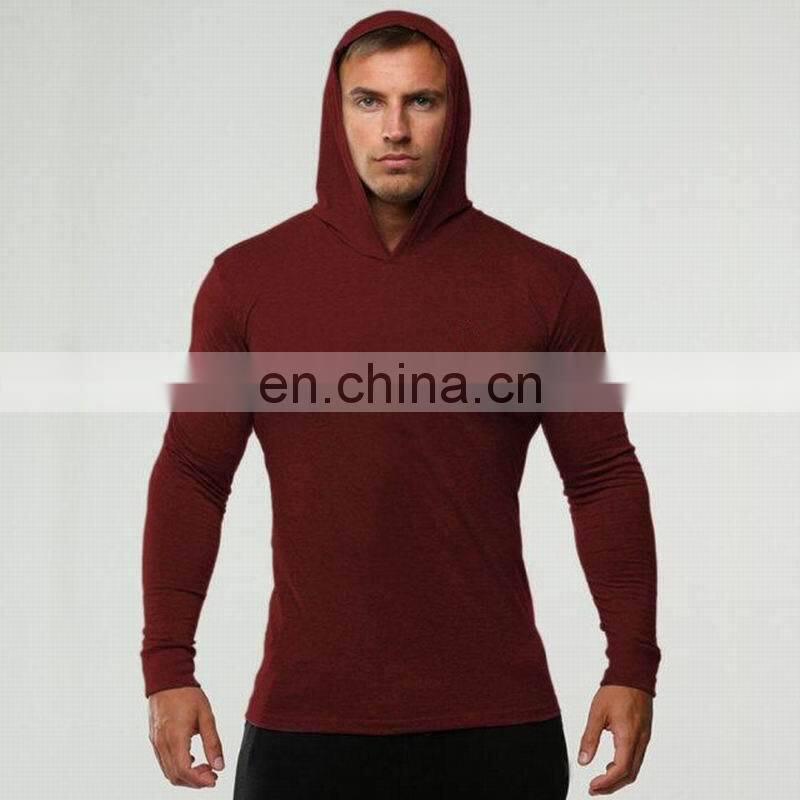Spring and summer new leisure fitness sports long-sleeved cotton plus size wholesale custom light and solid color hooded sweater
