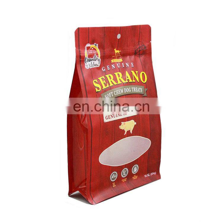 Custom Digital Printing Plastic Pet Dog Food Packaging Bag Resealable Zipper Stand up Pouch Pet Ziplock Food Bag