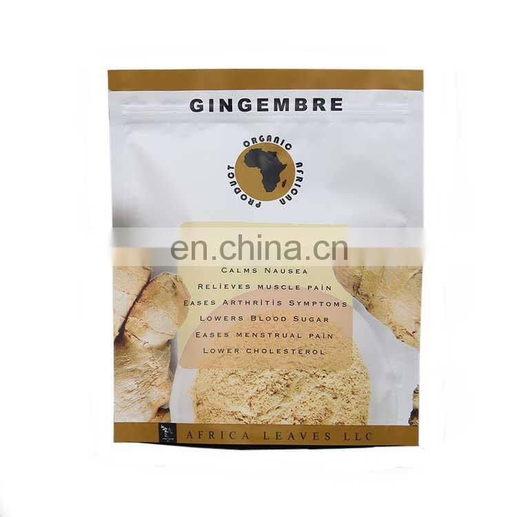 Stand up Custom Printed Logo Aluminum Foil Laminated Mylar Zip Lock Plastic Food Powder Spices Bags