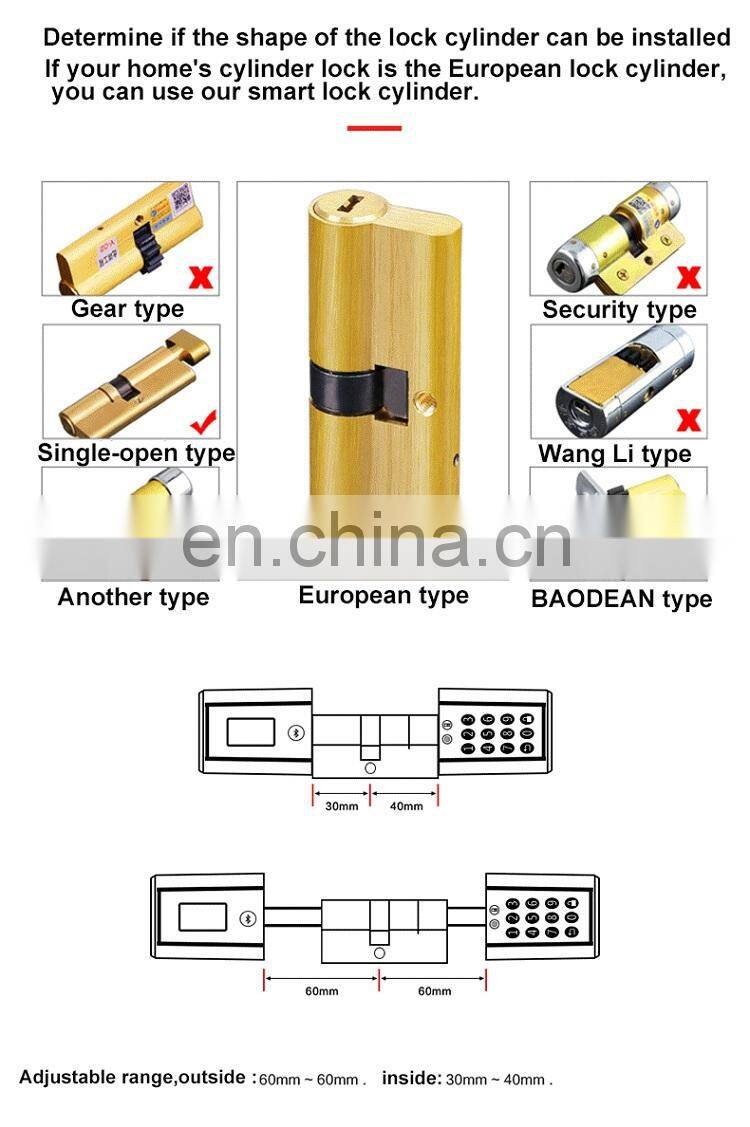 Minimum convenient password and card wifi lock for all the door