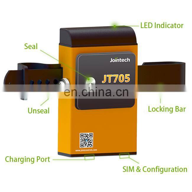 Container real time tracking and door Lock unlock control with live alarm container smart 4G gps gsm electronic padlock