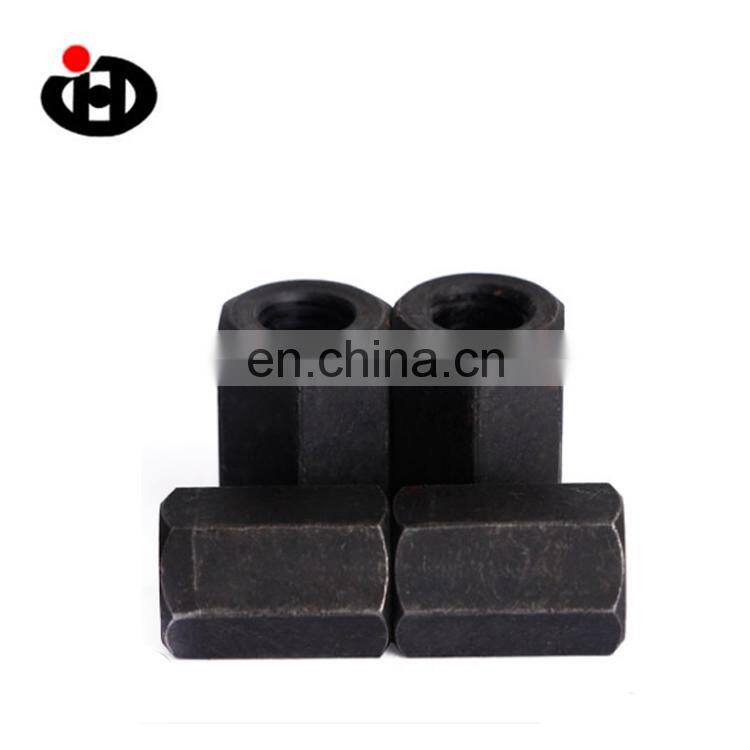 JINGHONG Galvanized Black Hexagon Long Nut DIN 6334