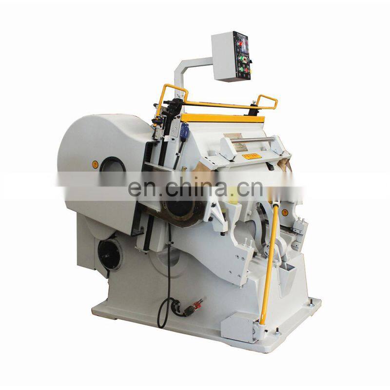 ML1600 Industrial Manual Feed Paper die cutting and ceasing machine, Pizza Box Flatbed Plate Punching Machine press