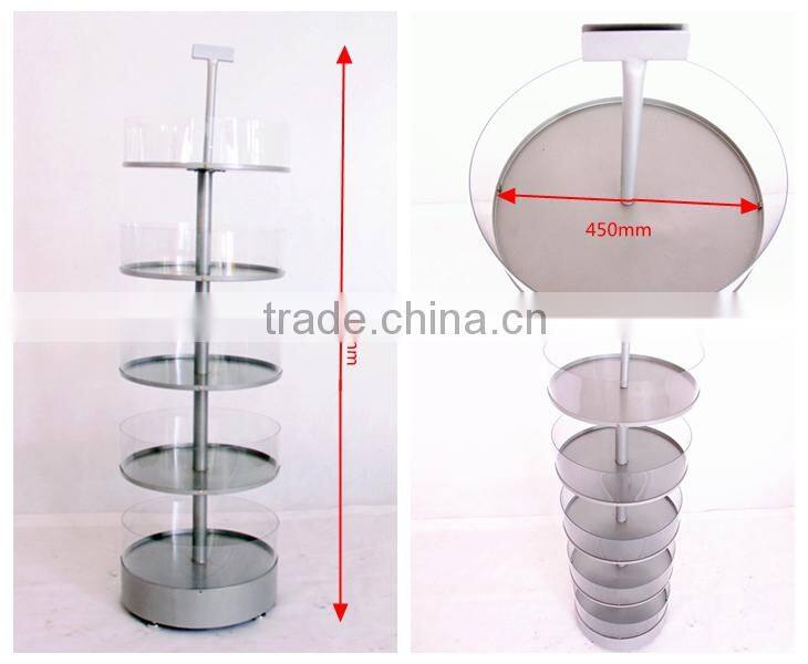 metal material candy display rack with circle Acrylic