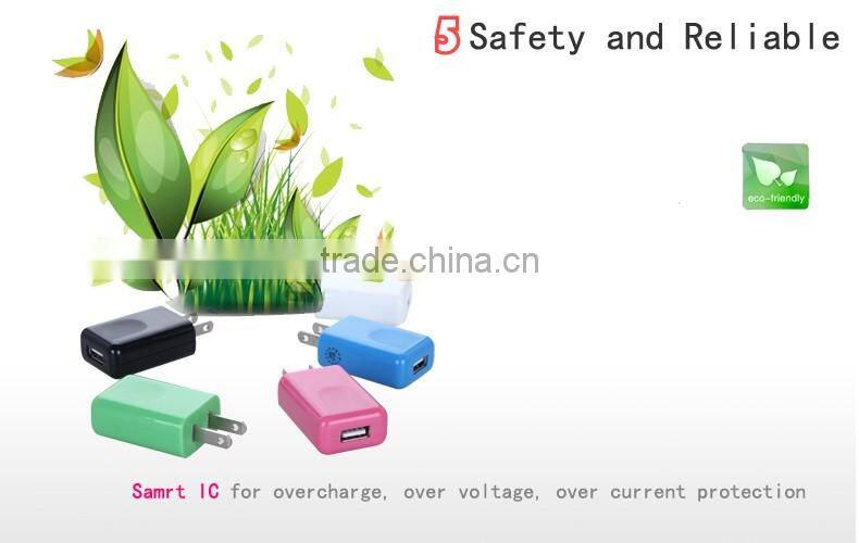 2016 new product China alibaba single port AC/DC 5v 1 A usb wall charger OEM/ODM HS