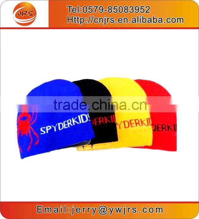 jacquard winter custom flat brim cap