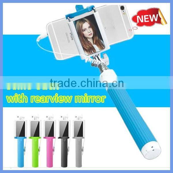 Multifunction Colorful Portable Mini selfie stick monopod for Iphone for Samsung monopod