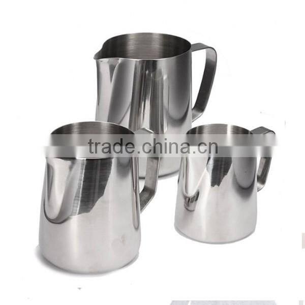 Top quality Frothing Pitcher for Espresso Machines Stainless Steel Milk Frothers Latte Jug