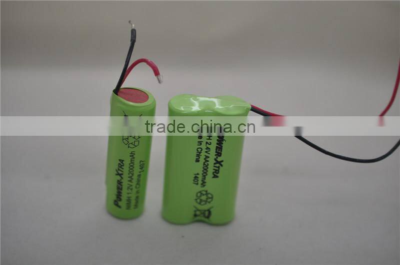 nimh battery and 2.4V 2000 mAh NiMH Battery Packs /nimh battery pack 2.4V 2000mah