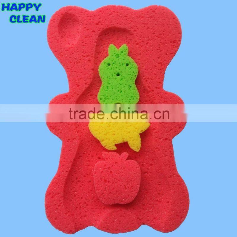 Eco-Friendly Bear Shaped Funny Baby Bath Mat / Baby Bath Sponge Mat