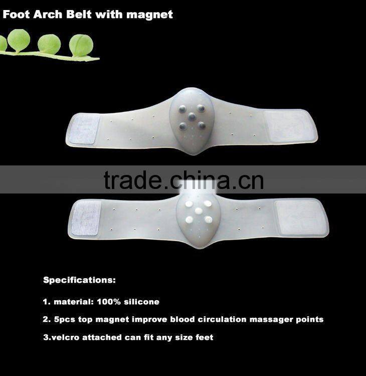 Flat feet insole Gel Arch Support Correction Pads with velcro silicone flat foot pad