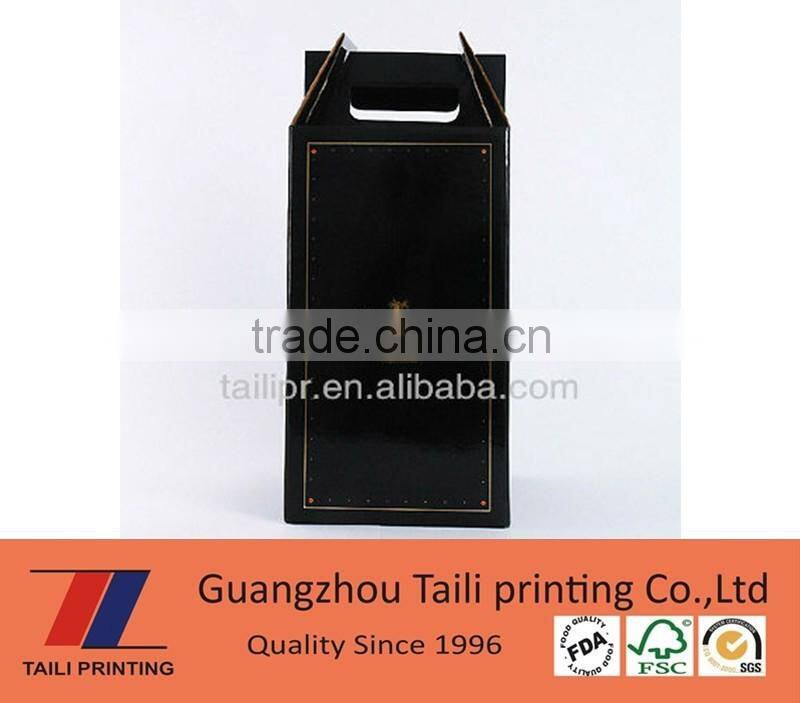 Competitive Price wine bottle gift box Custom