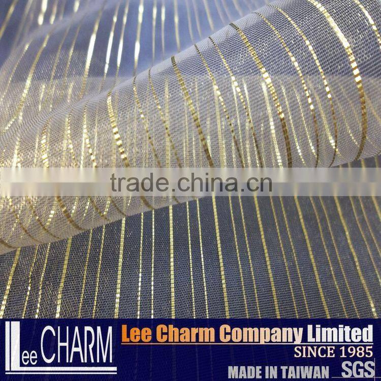 Glitter African Organza Roll Nylon Curtain Fabric