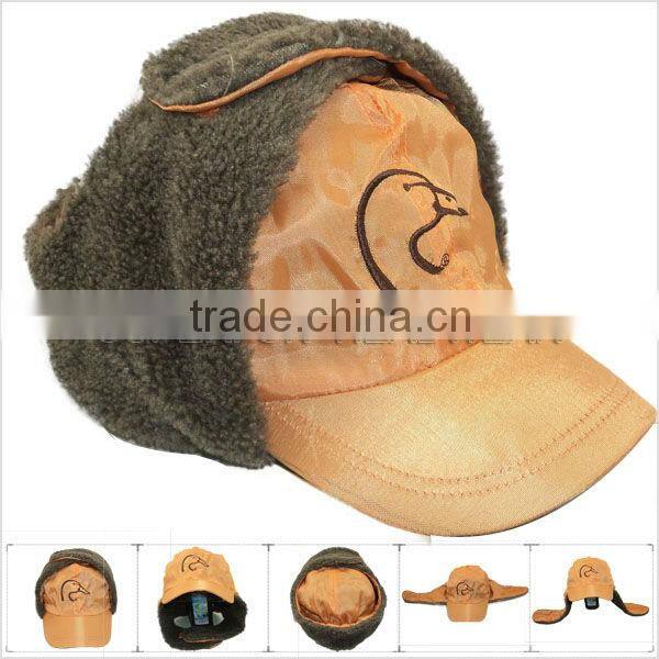 2013 latest custom design camouflage artificial winter caps and lei feng caps