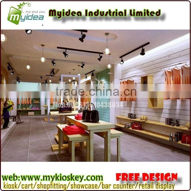 Clothing store display furniture of clothing store fixtures and clothing store display racks