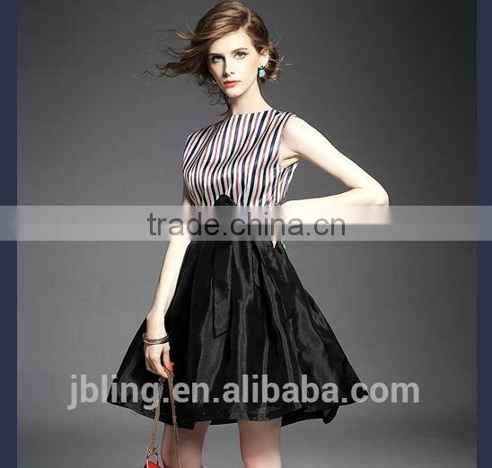 girls fashion sleeveless silk dress