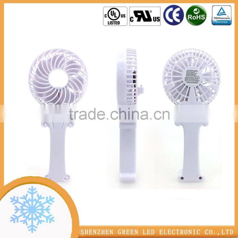 Summer Gift USB 18650 Battery Operated Adjustable 3 speed Fan For Family Travelling