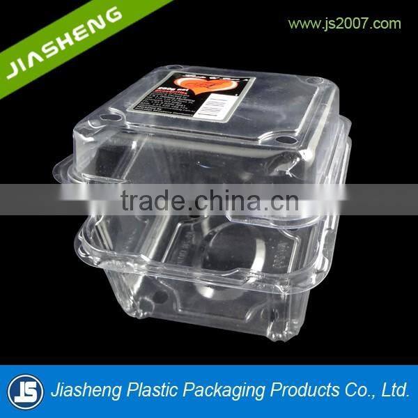Dongguan PET Clear plastic clamshell food containers/fruit container