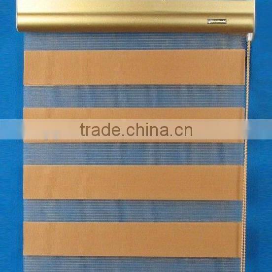 double layer single color zebra blinds used as roller blinds for home and curtain blinds