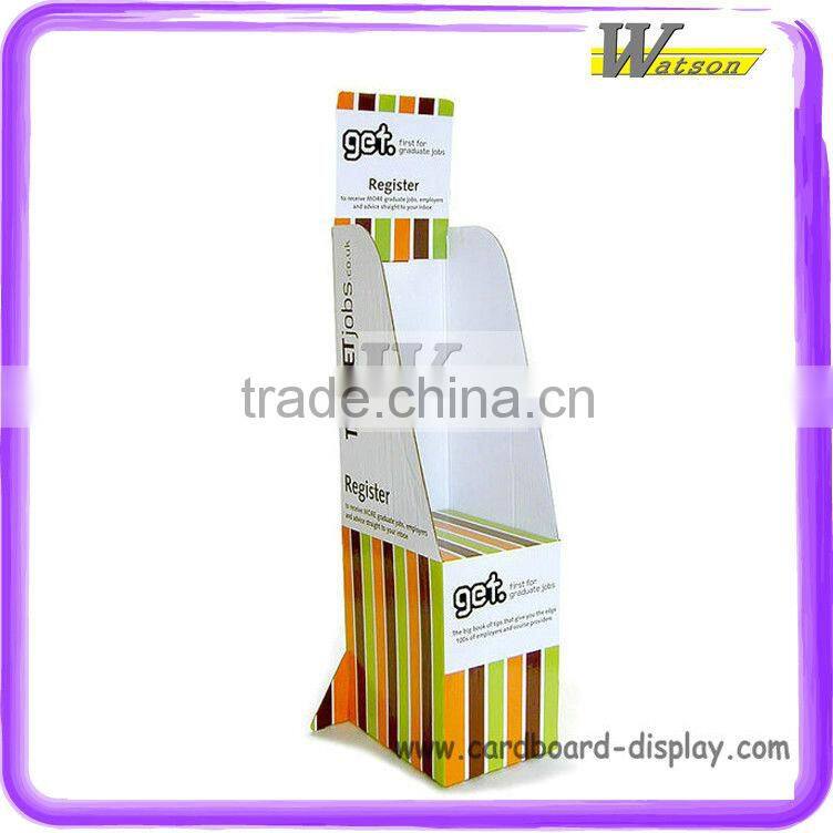 cardboard display floor stand for magazine