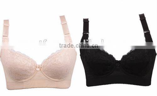 hot silk sexy bra Five rows buttons push up gather bra sexy lingerie ladies ventilate free Alibaba China free sample sexy bra
