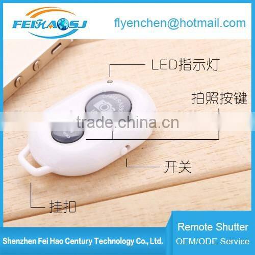 Wireless selfie stick with bluetooth remote shutter