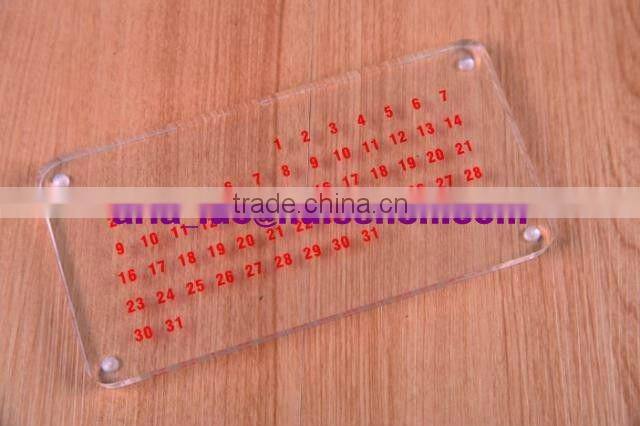 Acrylic desktop magnet calendar stand, photo frame