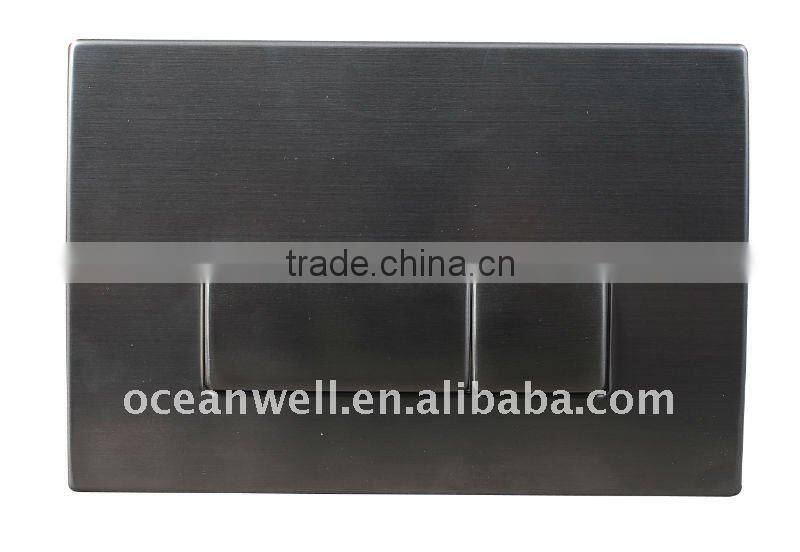 Pneumatic dual flush push button for concealed in wall cistern for bathroom