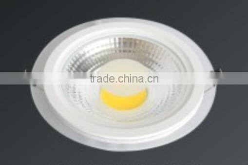 COB glass led panel light