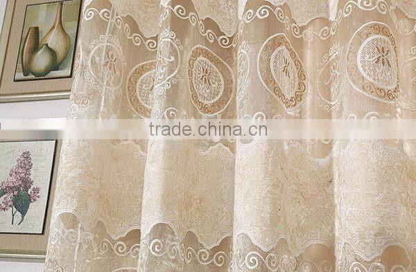 Super quality new products embroidery fabric shower curtain