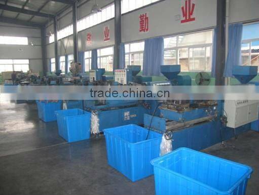 Orange corrugated plastic pipe