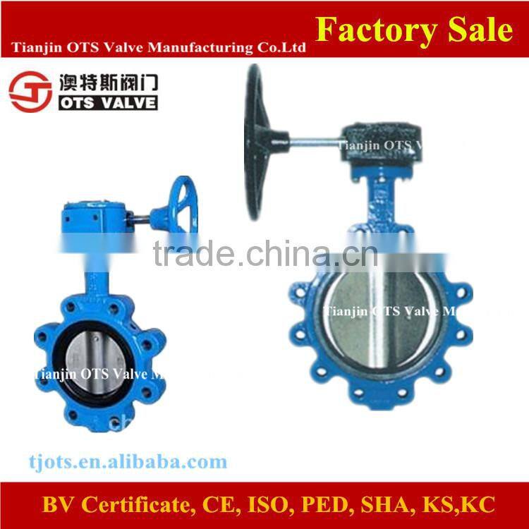 BV-WL-1203Handwheel Soft Seated Lug Butterfly Valve