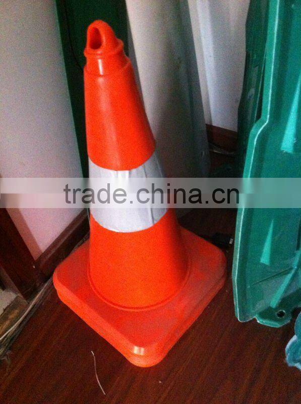 Roadway safety Reflective flexible colored pvc traffic cone