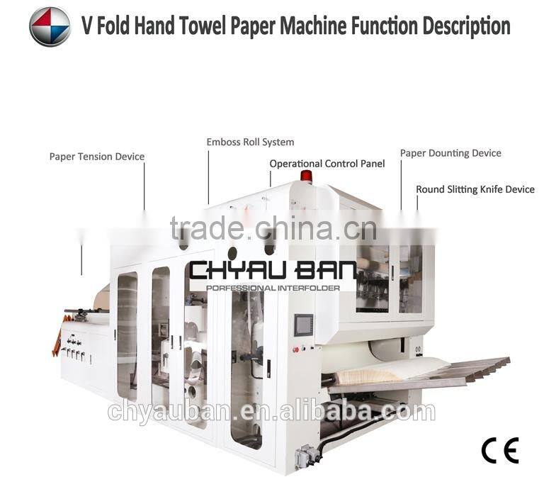5 Line Slitting V Fold Kitchen Paper Hand Towel Machinery