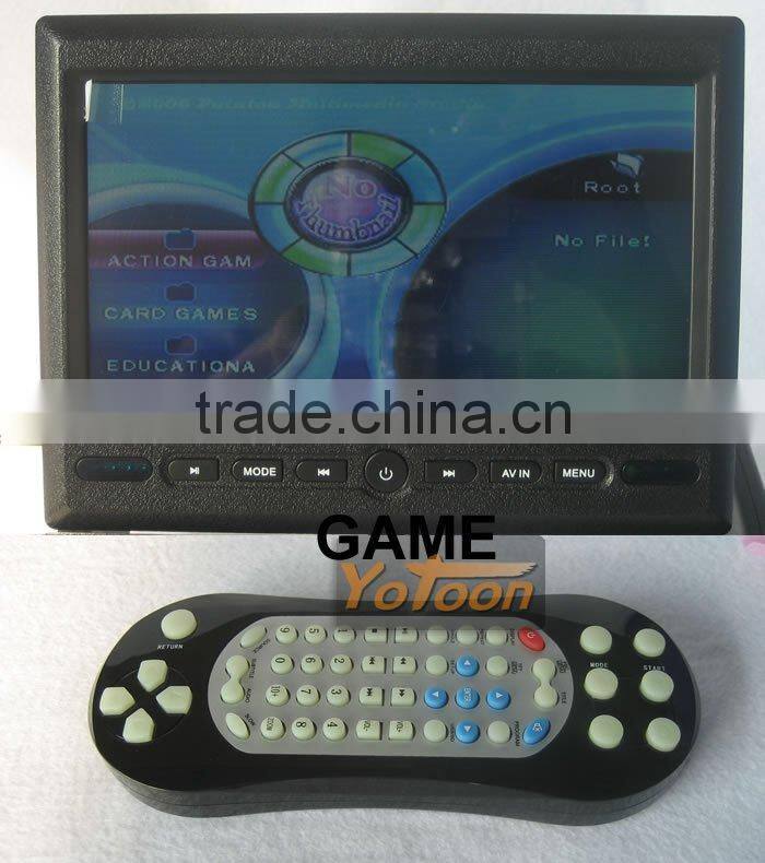 7'' Car Central Armrest DVD/MP4/MP3/SVCD/VCD/DVCD/CD/WMA/JPEG/NATIVE32/8 GAME
