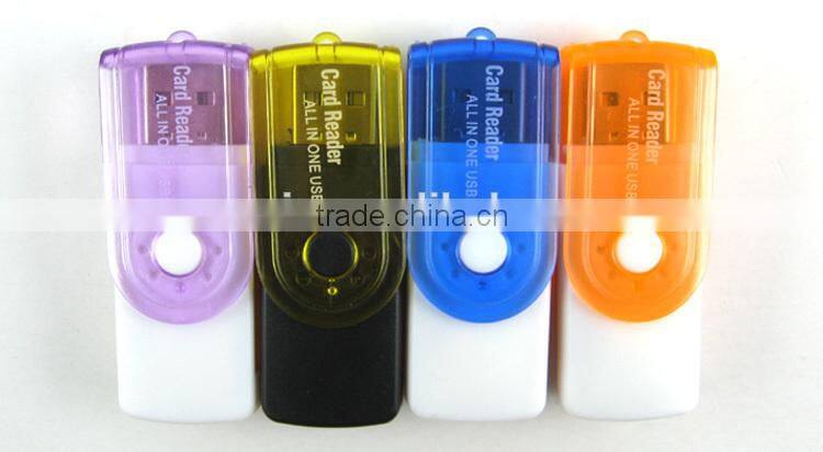 High speed USB 2.0 multi-card reader direct reading SD / MS / TF / M2 Card