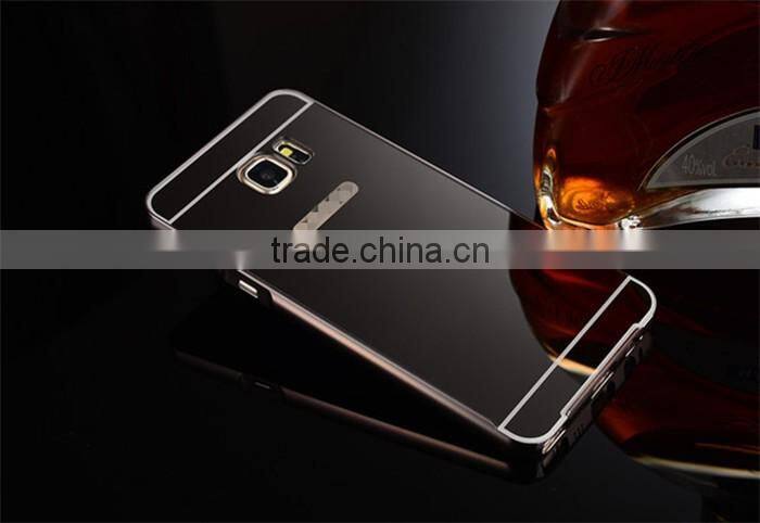 For Samsung Note 5 Case Cover Luxury Mirror 2 in 1 Metal
