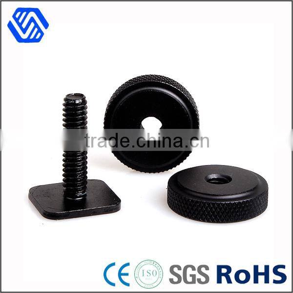 Flat head Tripod Camera Screw Black 1/4 3/8 inch China Digital slr camera screw