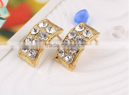 Fashionable Women's crystal dubai gold jewelry Set/