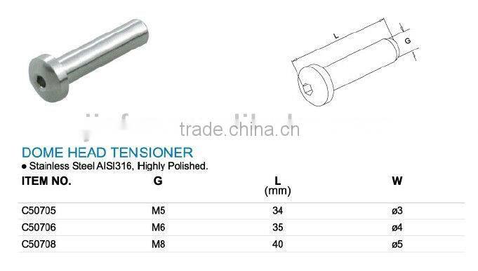 Stainless steel dom head tensioner