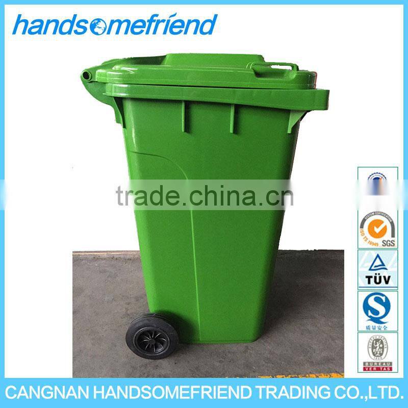 240 liters garbage bin with wheels and lid,plastic outdoor garbage bin,Mobile Garbage Bin