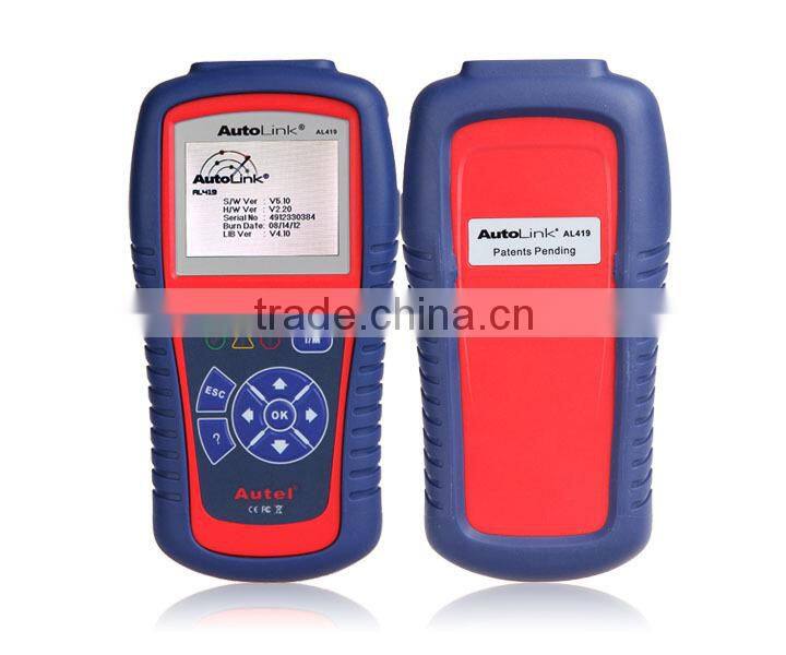 Car Diagnostic Scan Tool Autel AutoLink AL419 OBD II & CAN Code Reader AL-419 Free Online Update with Troubleshooter code tips