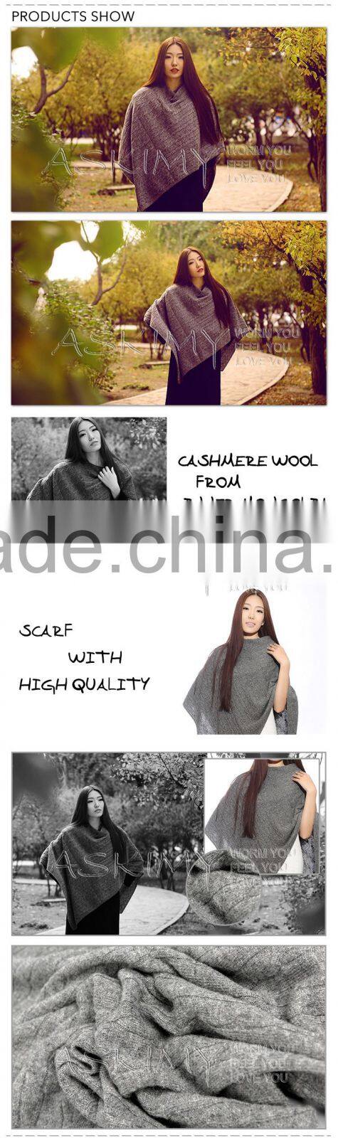 2015 high quality Wool Hand Knitted Poncho