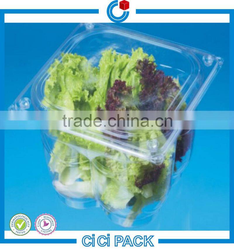 Cheap price disposable plastic(PP/PS/OPS/PET) food/fruit/candy/salad packaging container/box