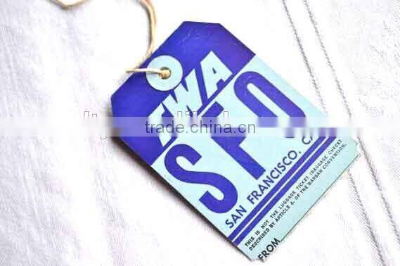 screen printing airline paper baggage tag (M-HT133)